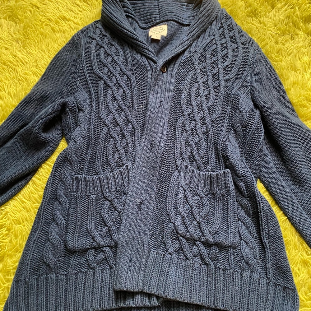 Dark blue button up sweater/cardigan